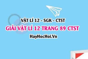 Giải Vật lí 12 trang 89 Chân trời sáng tạo SGK